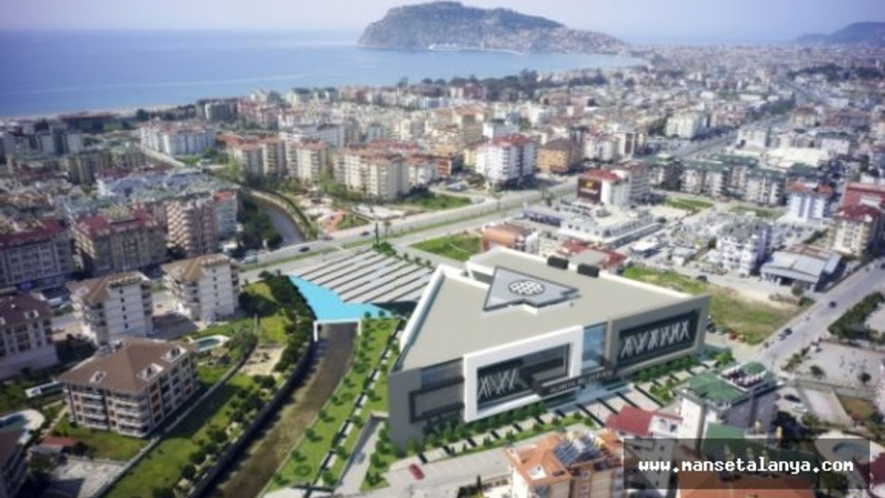 Alanya belediye binasında ilk kazma vuruldu