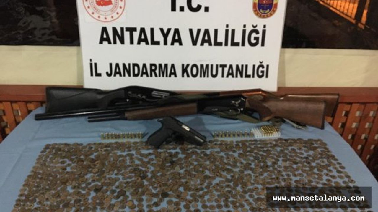 Flaş haber. Alanya da tarihi eser operasyonu!