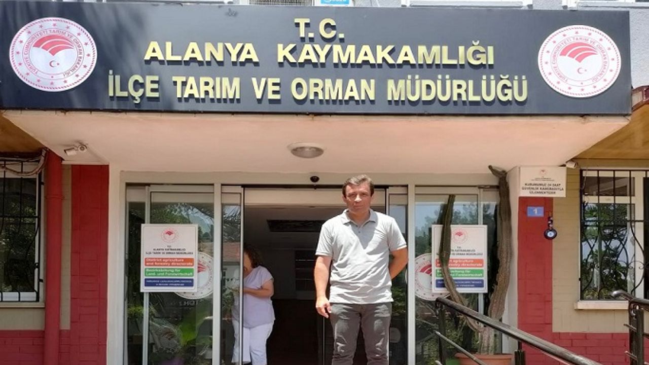 ALANYA ESKİ TARIM MÜDÜRÜ AKLANARAK GÖREVİNE BAŞLADI