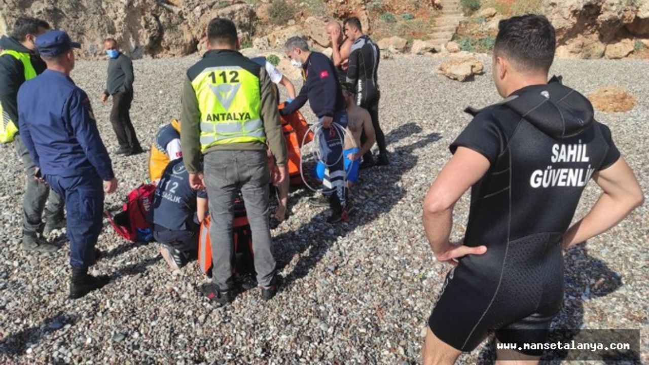 ALANYA'DA BOĞULMA TEHLİKESİ GEÇİREN İKİ ARKADAŞIN HAYATİ TEHLİKESİ SÜRÜYOR