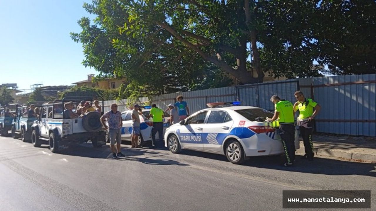 ALANYA'DA İKİ SAFARİ ARAÇ TRAFİKTEN MEN EDİLDİ