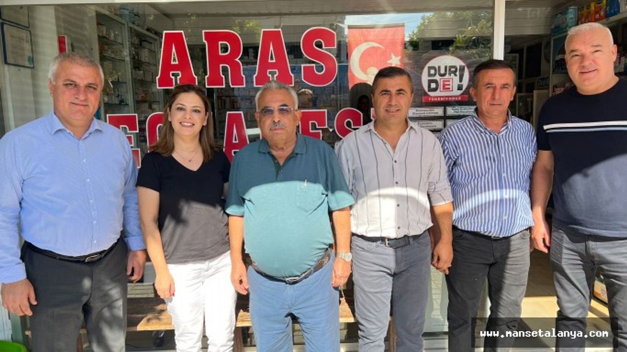 ALTSO BAŞKAN ADAYI ERAY ERDEM, ALANYAYI KARIŞ KARIŞ DOLAŞIYOR. DEMİRTAŞ VE KARGICAK'TA ESNAFLA BULUŞTU