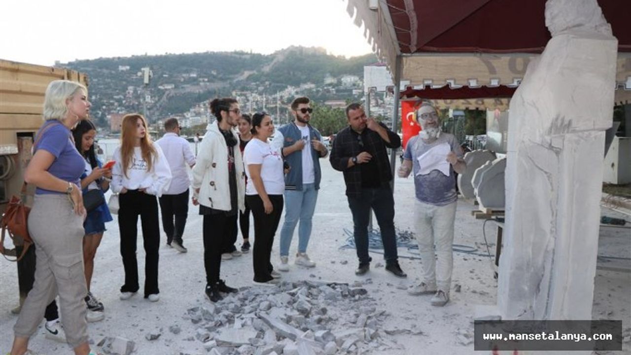 17. ALANYA ULUSLARARASI TAŞ HEYKEL SEMPOZYUMU’NA YOĞUN İLGİ