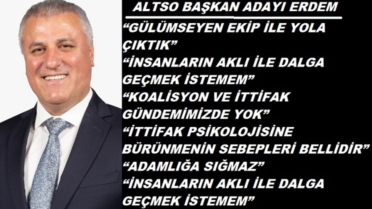 İttifak psikolojisinin sebepleri belli. Gündemimizde ittifak ve koalisyon yok!