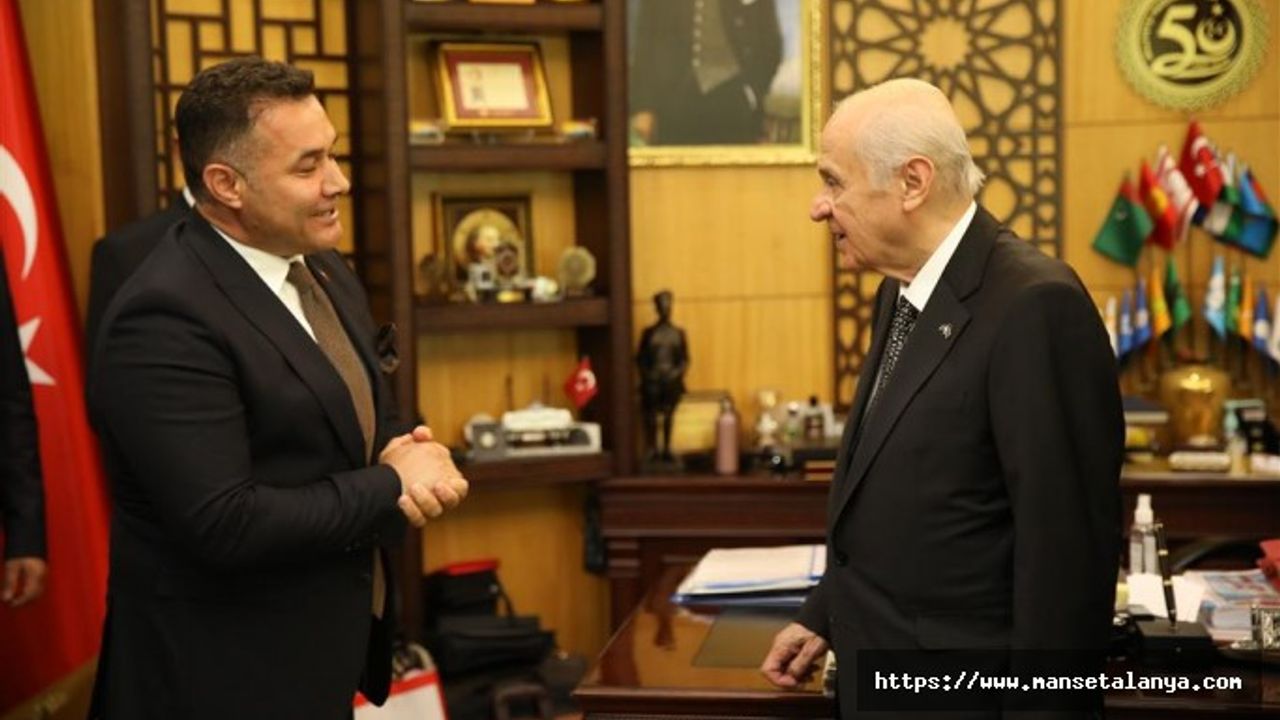 BAŞKAN YÜCEL'DEN, BAHÇELİ'LE ALANYA BRİFİNGİ!