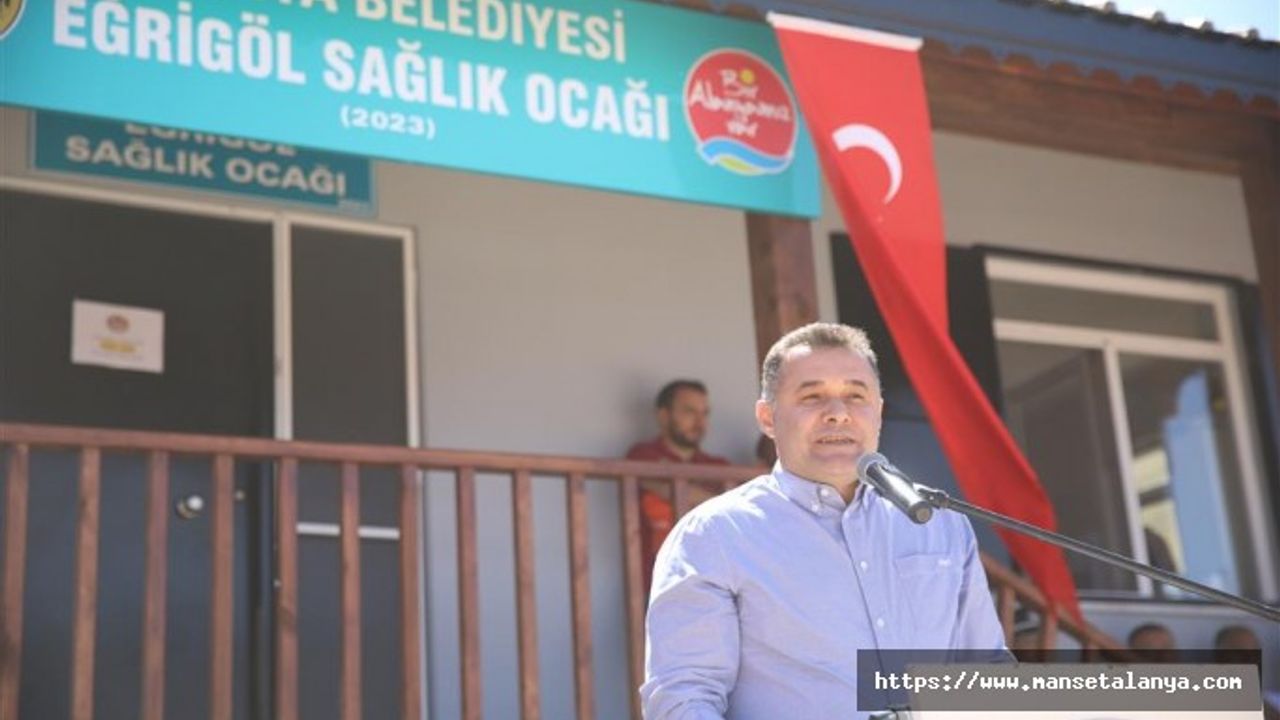 23 YAYLAYA HİZMET EDECEK EĞRİGÖL SAĞLIK OCAĞI DUALARLA HİZMETE AÇILDI