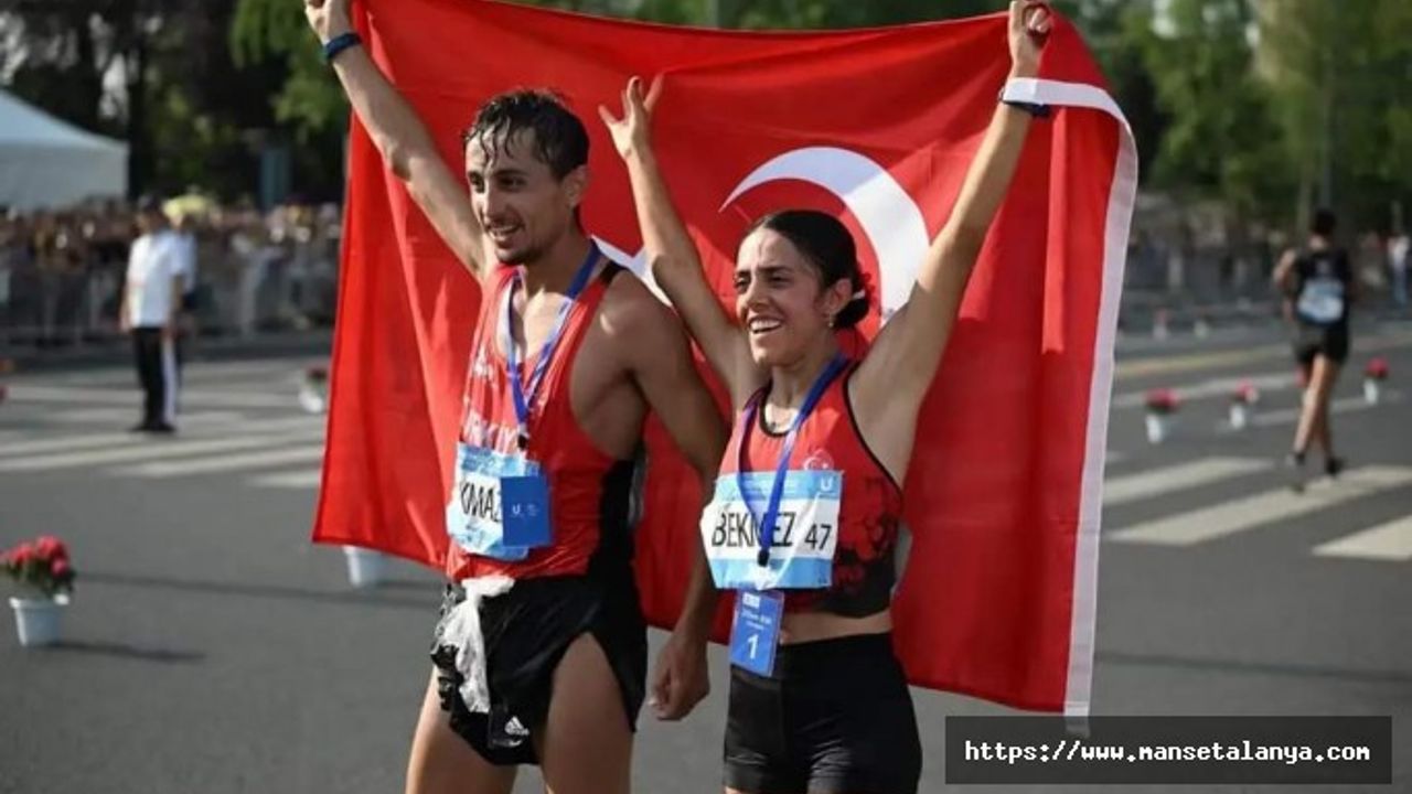 ÇİN'DE ALTIN MADALYA ALKÜ'LÜ MİLLİ SPORCUNUN