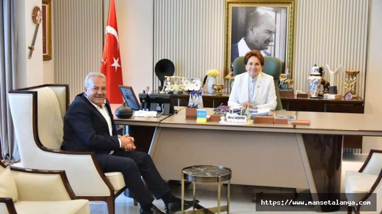 GEÇEN DÖNEM İYİ PARTİNİN ALANYA BELEDİYE BAŞKAN ADAYI OLAN SÖNMEZ'DEN, AKŞENER'E SÜRPRİZ ZİYARET!