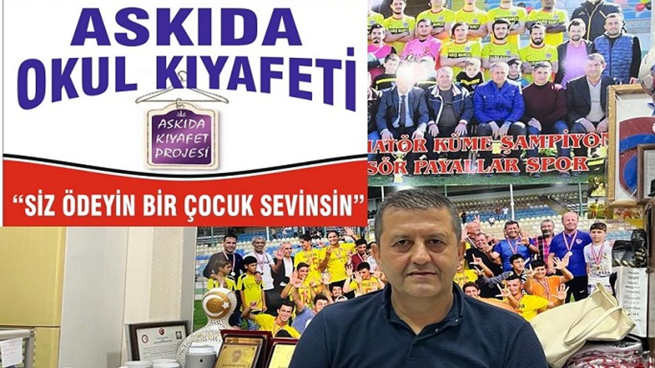 ALANYA'DA ASKIDA EKMEKTEN SONRA "ASKIDA OKUL KIYAFETİ!