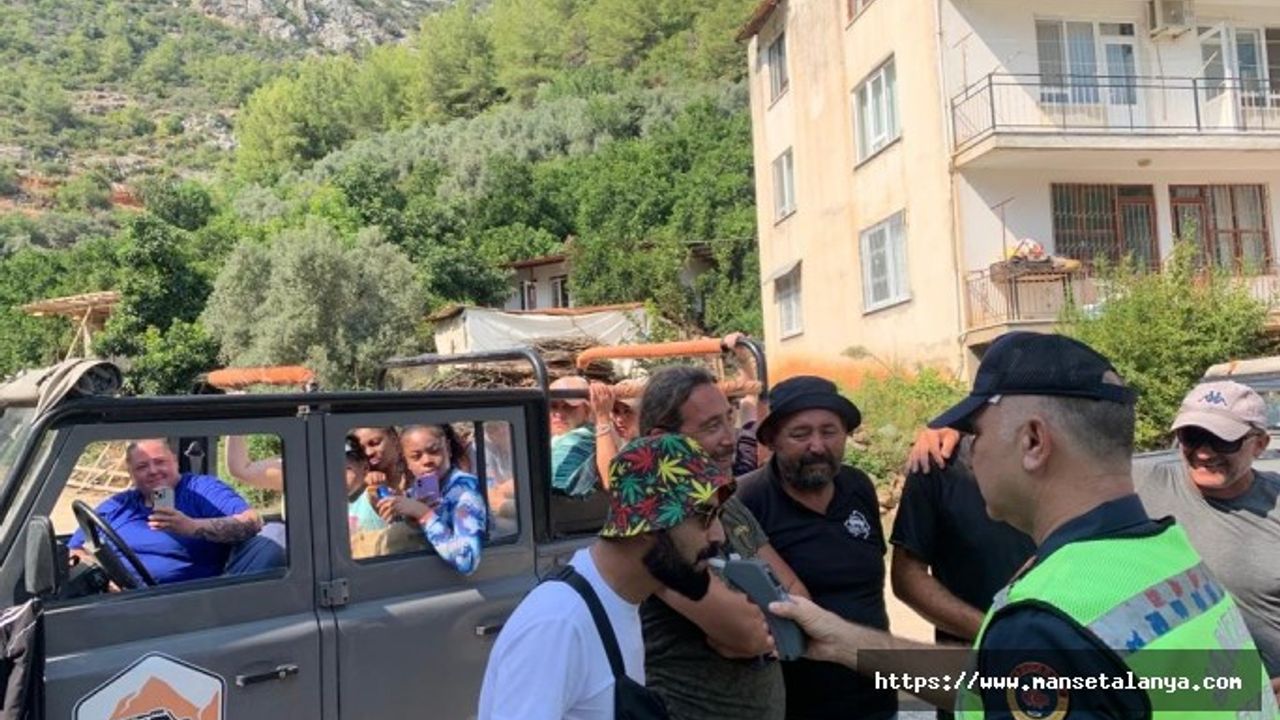 ALANYA'DA BİR SAFARİ ARACINA 341 TL PARA CEZASI!
