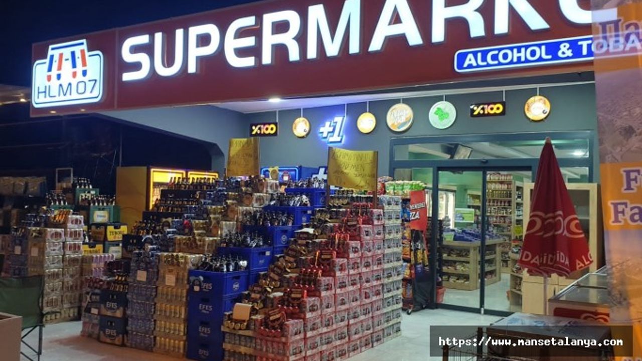 ALANYA'DA SAAT 22.00'DEN SONRA ALKOL SATAN TEKEL BÜFESİNE CEZA