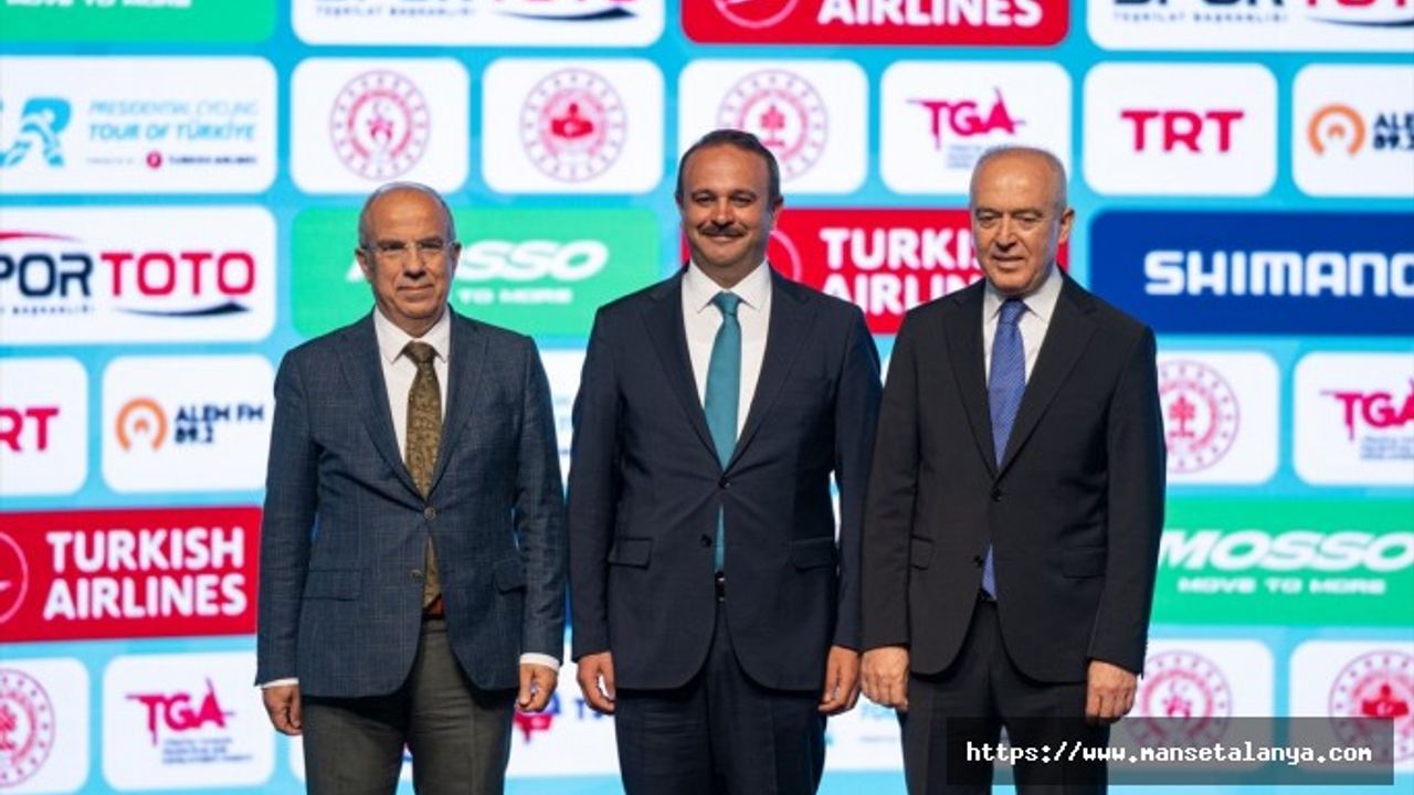 ALANYA'DAN START ALACAK OLAN CUMHURBAŞKANLIĞI BİSİKLET TURUNUN TANITIMI YAPILDI