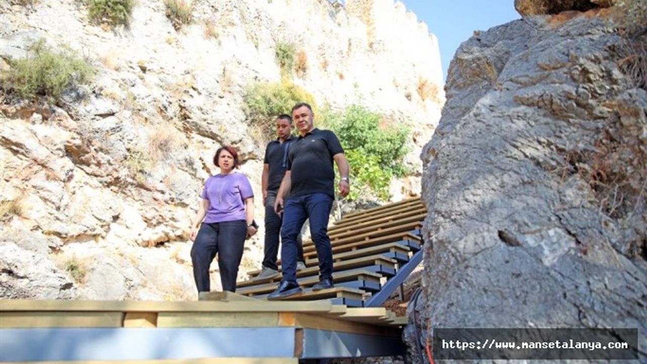 ALANYA KALESİ YAYALAŞTIRMA PROJESİ’NİN SON ETABINDA ÇALIŞMALAR SÜRÜYOR