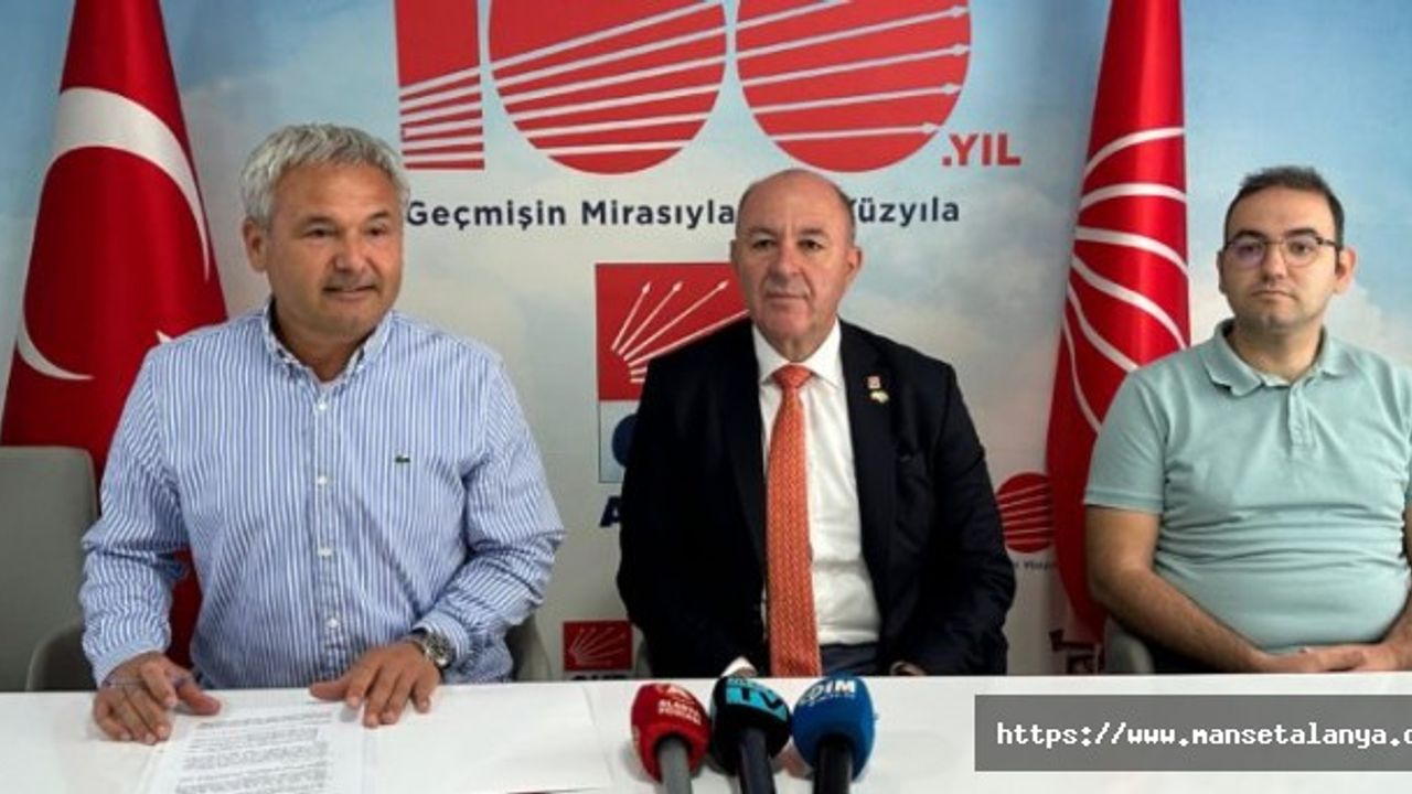 CHP'DEN ALANYA ULAŞIMINA RAYLI ÇÖZÜM ÖNERİSİ
