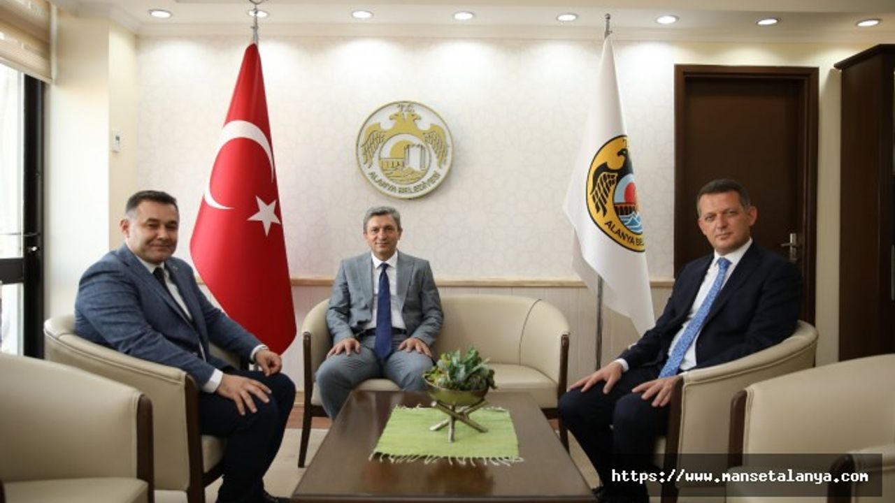 VALİ HULUSİ ŞAHİN’DEN ALANYA BELEDİYESİ’NE ZİYARET