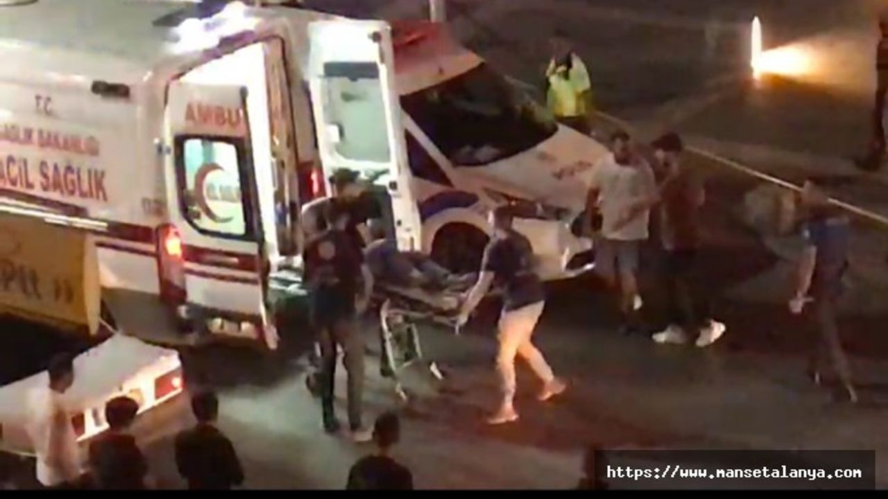 Alanya Hacet meydanında bir kişi ayağından vuruldu