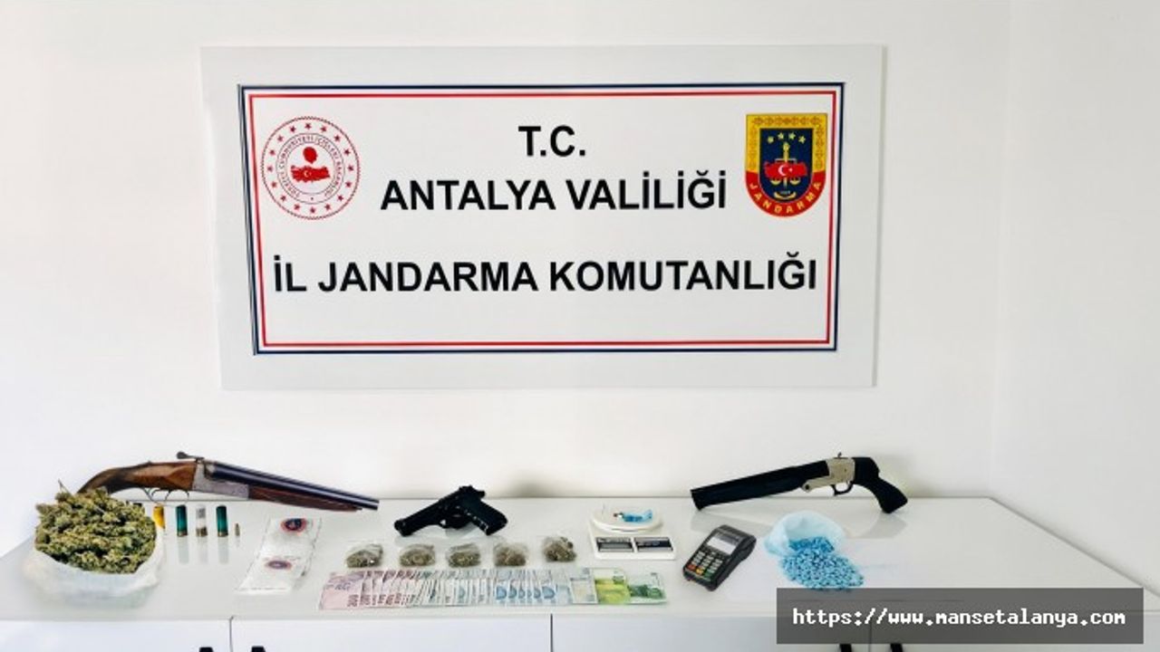 ALANYA JANDARMASINDAN UYUŞTURUCUYA GEÇİT YOK