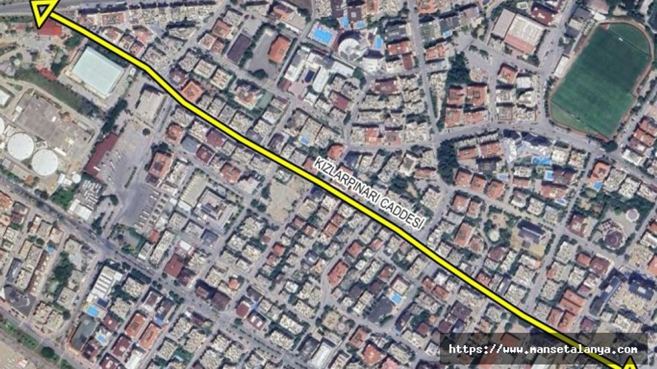 KIZLARPINARI CADDESİ’NİN 12 METRE OLAN YOLU 18 METREYE ÇIKARILDI