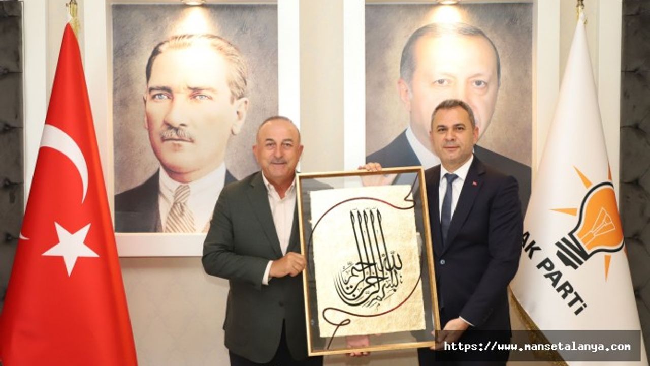 MEVLÜT ÇAVUŞOĞLU’NDAN İLÇE BAŞKANI TAVLI’YA HAYIRLI OLSUN ZİYARETİ