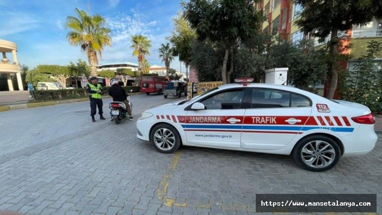 Alanya da 21 araç trafikten men edildi