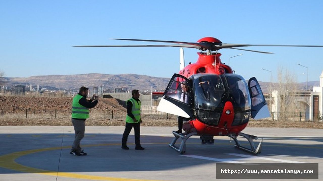 AMBULANS HELİKOPTER HAP İÇEN ÇOCUK İÇİN HAVALANDI