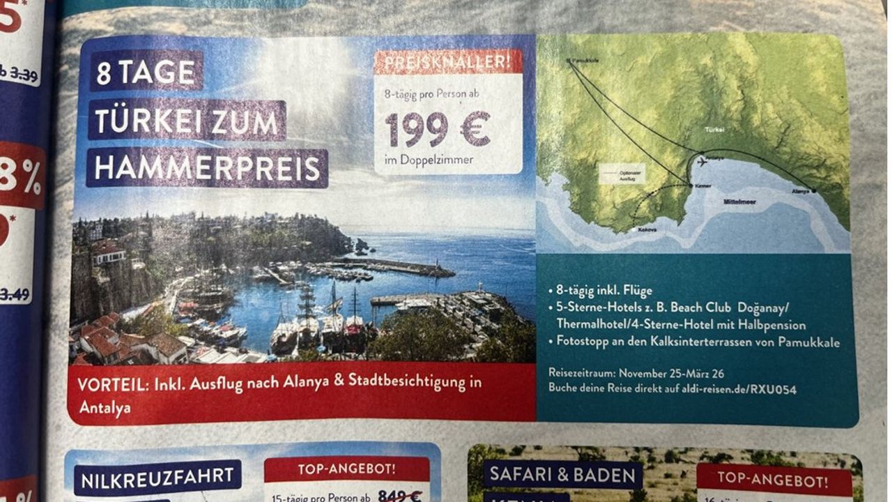 Alanya Tatili Almanya’da Peynir Fiyatına!