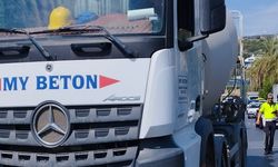ALANYA'DA 6 BETON MİKSER ARACINA CEZA