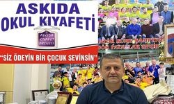 ALANYA'DA ASKIDA EKMEKTEN SONRA "ASKIDA OKUL KIYAFETİ!