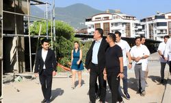 Alanya Kaymakamı Ürkmezer'den Hastane İnşaatlarına Yakın Takip