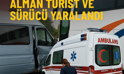 Turistler İçin Korku Dolu Anlar: Yolcu Otobüsü Minibüse Çarptı