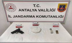 Gazipaşa’da Yol Kontrolünde Büyük Vurgun: 1 Kilo Metamfetamin ve Silah Ele Geçti