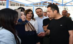 Ak Parti İstanbul Milletvekili Sena Nur Çelik, Alanya yangın bölgesinde incelemede
