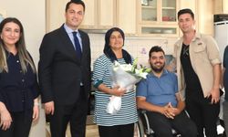 “Her Zaman Yanlarındayız” – Kaymakam Öztürk’ten Gazimize Moral Ziyareti