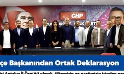 CHP Antalya Kongresi Öncesi Birlik Mesajı: Kamacı’ya Tam Destek!