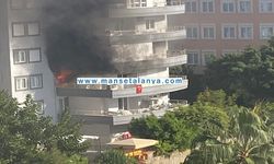 Alanya Cikcilli’de Apartman Dairesinde Korkutan Yangın!