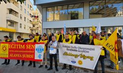 Maaş Zammı Kiraya Gitti” Alanya’da İş Bırakma Eylem