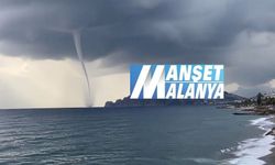 Alanya’da Denizde Hortum Korkuttu, Ama Zarar Vermedi