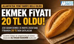 Alanya’da Ekmeğe Zam