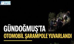 Gündoğmuş’ta Korkutan Kaza: Araç Şarampole Uçtu, Aynı Aile Yaralandı