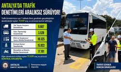 Antalya Emniyeti Trafikte Göz Açtırmadı: 72 Bin Araç Kontrol Edildi