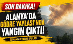 Alanya’da Bir Yangın Alarmı Daha: Gödre Yaylası Alevlerle Mücadele Ediyor