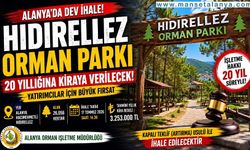 Alanya’da Hıdırellez Orman Parkı 20 Yıllığına İhaleye Çıkıyor