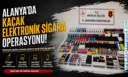 Alanya'da Kaçak Elektronik Sigara Operasyonu: Yüzlerce Ürün Ele Geçirildi