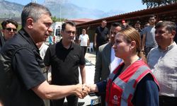 Vali Şahin ve Başkan Vekili Özdemir Alanya'daki Yangın Bölgesinde