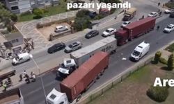 Alanya da üç TIR zincirleme kazaya karıştı, D-400’de trafik kilitlendi