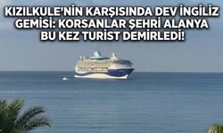 Kızılkule’nin Karşısında Dev İngiliz Gemisi: Korsanlar Şehri Alanya Bu Kez Turist Demirledi!