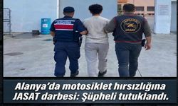 İş yerinin önünden çalınmıştı! Alanya’da motosiklet hırsızı tutuklandı