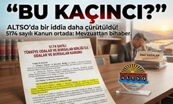 “BU KAÇINCI?” ALTSO’da bir iddia daha çürütüldü! 5174 sayılı Kanun ortada: Mevzuattan bihaber