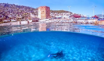 Alanya'da deniz dibi temizliği