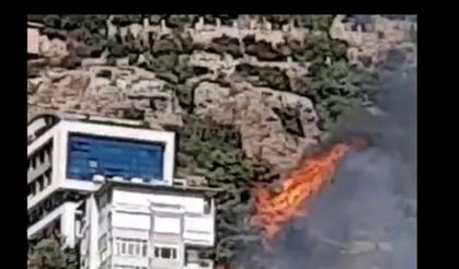 Alanya Küçükhasbahçe mahallesinde yangın çıktı